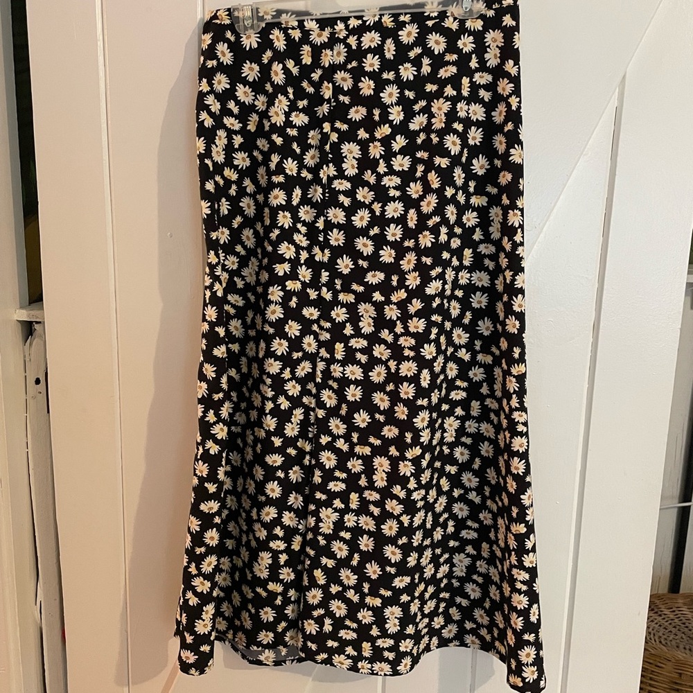 Floral midi skirt